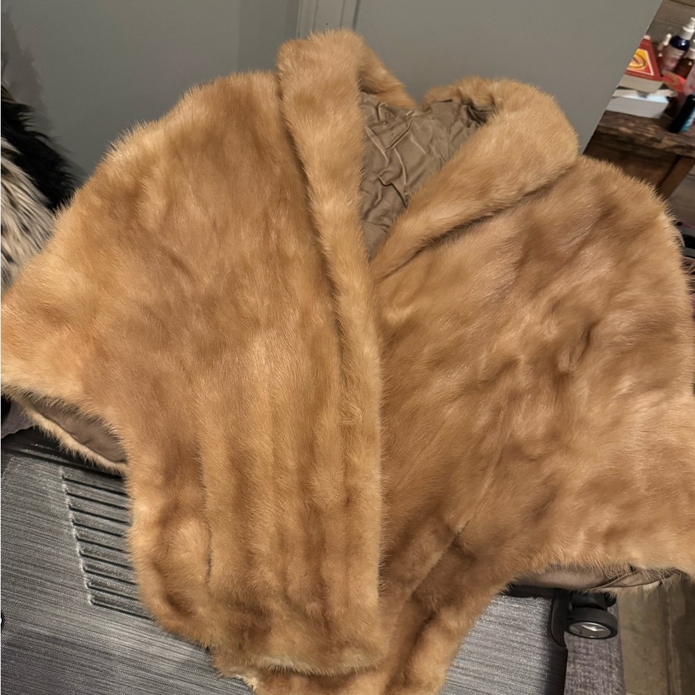 Saks Fifth Avenue Tan Teddy Jacket